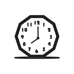 wall clock isolated on white