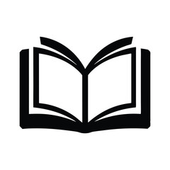 Open Book Icon – Education and Reading Line Symbol