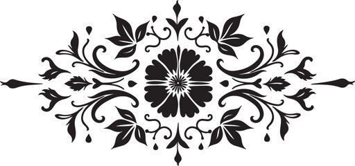 Black Mandala Art Pattern