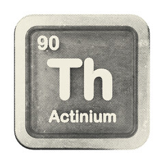3d periodic table torium halftone style © Rizki Ahmad Fauzi