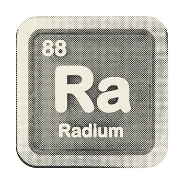 3d periodic table radium halftone style