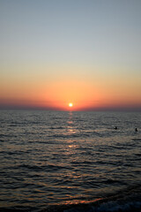 Sundown at tuscany beach