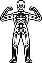Obraz premium World Osteoporosis Day Illustration. October 20 Global Bone Health Awareness Design. Strong Bones and Healthy Lifestyle Concept Art. Medical Awareness Poster for Osteoporosis Prevention