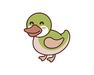 Cute Duck Vector Illustration, adorable duck, cartoon duck, kawaii duck, happy duck, baby duck, farm animal, yellow duck, playful duck, cute wildlife, duck character, funny duck, vector art duck, kids