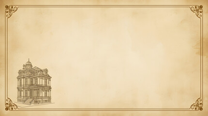 vintage background with old frame