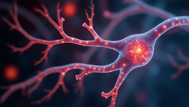 A light micrograph of a cochlear nerve cell. A sensory nerve cell, part of the vestibulocochlear nerve.