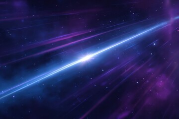 Naklejka premium Abstract cosmic rays streaking through nebulae