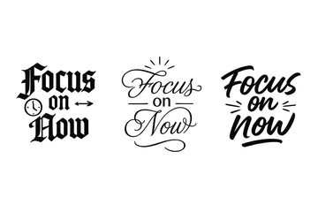 Naklejka premium Focus on Now. Cartoon realistic vector illustration, Character constructor style, isolated transparent