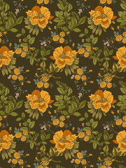 seamless pattern with flowers