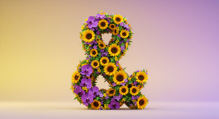 Abstract colorful vector illustration of a floral background with flower pattern and design