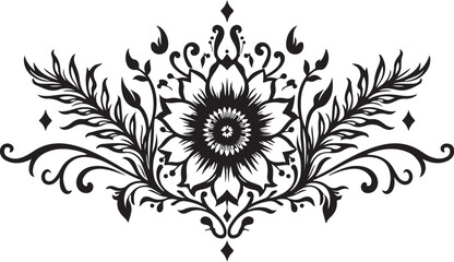 Modern Mandala Line Design