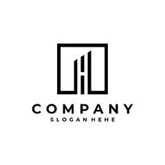 Modern design Letter H logo vector
