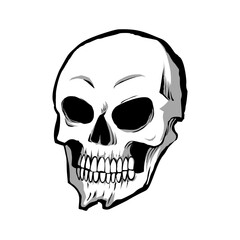 skull vector illustration, Halloween illustration