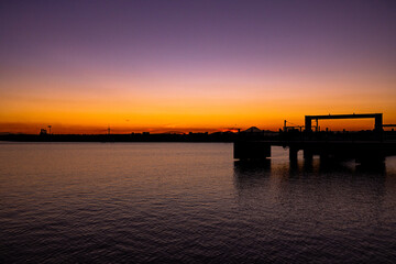 Obraz premium 夕暮れの海辺