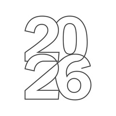 happy new year 2026 logo symbol