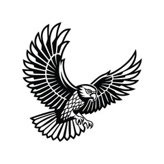 Obraz premium Elegant Owl Icon Design on White background.