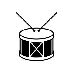 Illustration of a snare drum on transparent background