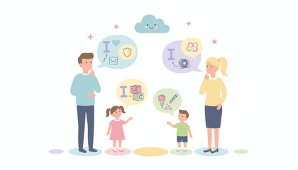 Family communication parents complex thoughts versus childrens simple desires Understanding needs