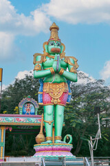 Beautiful statue of hindu god Hanuman