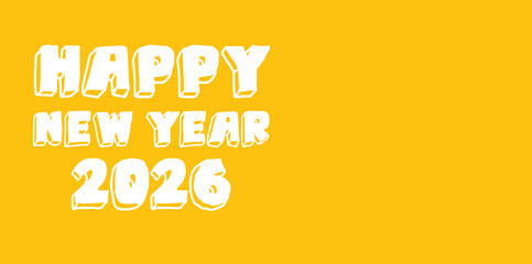 2026 happy new year backgound design