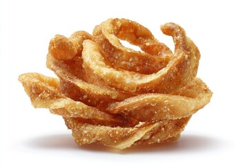 Fototapeta premium Crispy, curled pork rind snack
