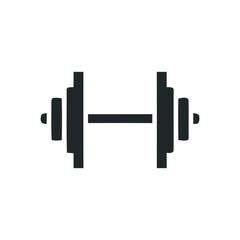 Barbell Icon – Minimal Fitness and Gym Symbol
