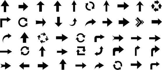 Hand drawn doodle style arrow icon set