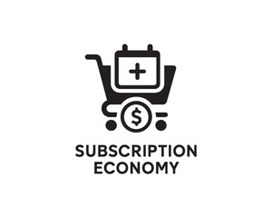 Subscription economy icon vector design illustration