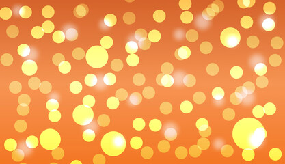 Orange Yellow Bokeh – Abstract Light Glow Circle Gradient Background. abstract Orange Yellow Bokeh background
