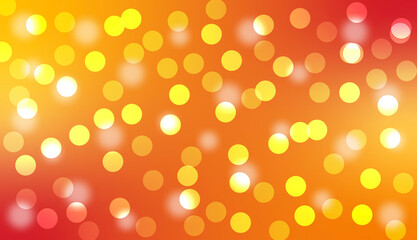 Warm Bokeh Glow – Abstract Yellow Orange Red Light Circle Background. abstract warm bokeh background