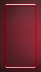 Neon red frame iPhone wallpaper