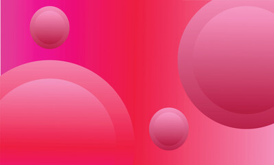 Pink and Red Gradient with Soft Circles abstract background