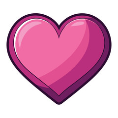 pink heart vector illustration