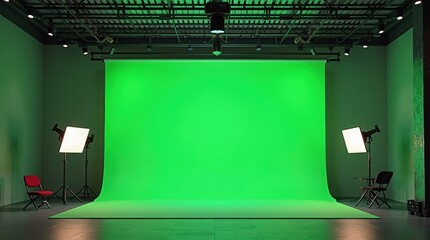 studio wirt green screen