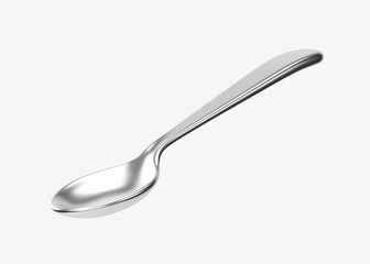 3D spoon cutlery, element illustration