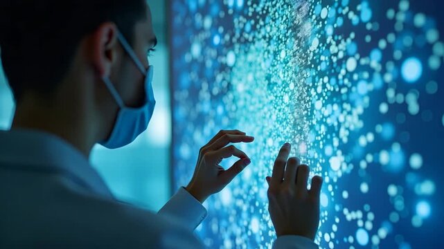 Public health specialist modeling waterborne disease risk mapping outbreak hotspots using GIS data testing pathogen concentrations in community water sources in  Photo Stock  Concept  and empty space 