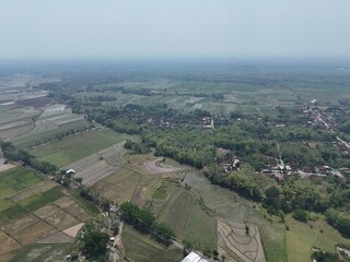 Fototapeta premium aerial view of the city