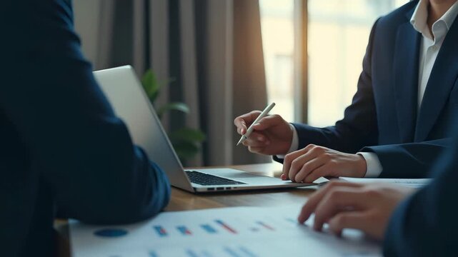 Political risk manager assessing clauses in trade conflict discussions between USA and Asia nations to mitigate supply chain vulnerabilities and diplomatic tensions in  Photo Stock  Concept  and empty