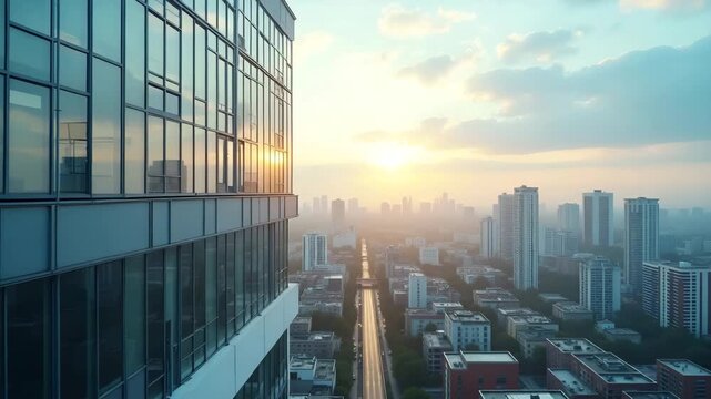 Urban heat island study measuring global temperature rise impact on metropolitan energy demands through rooftop sensor networks in  Photo Stock  Concept  and empty space on the left side