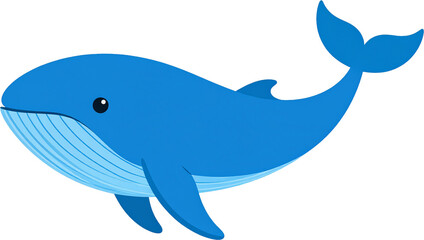 Obraz premium Whale Icon Isolated on White Background