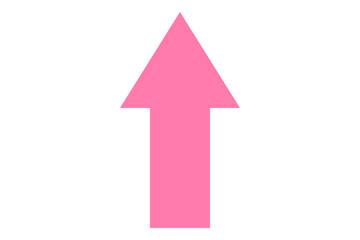 Pink up arrow icon
