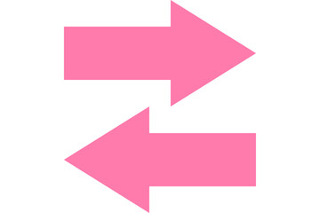 Pink alternate arrows icon