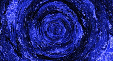 Abstract Blue Swirls of Energy.