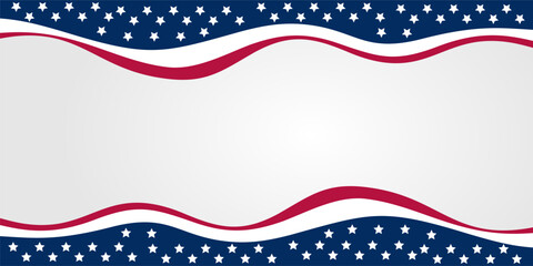 Columbus Day celebration background with free copy space. American flag color design is perfect for your design.
