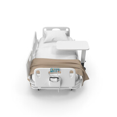 Medical hospital bed for patient care and recovery