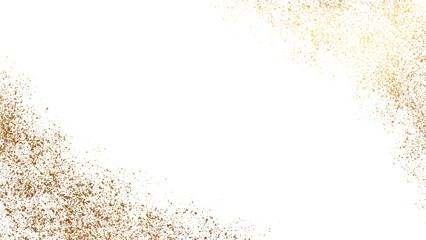 golden abstrcact sparkles on transparent background