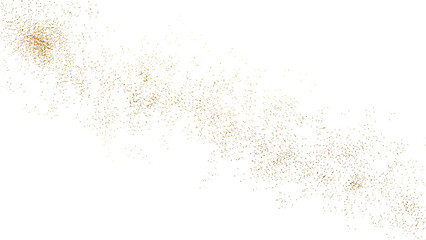 golden abstrcact sparkles on transparent background