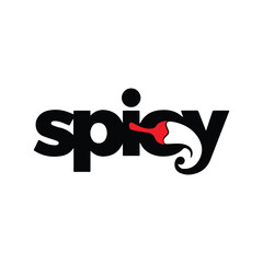 Spicy letter logo design