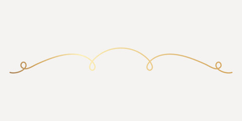 Minimalist golden branch illustration, hand drawn vector
