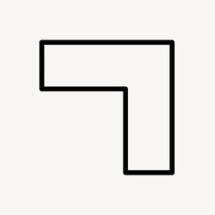 Minimal geometric L-shape design vector